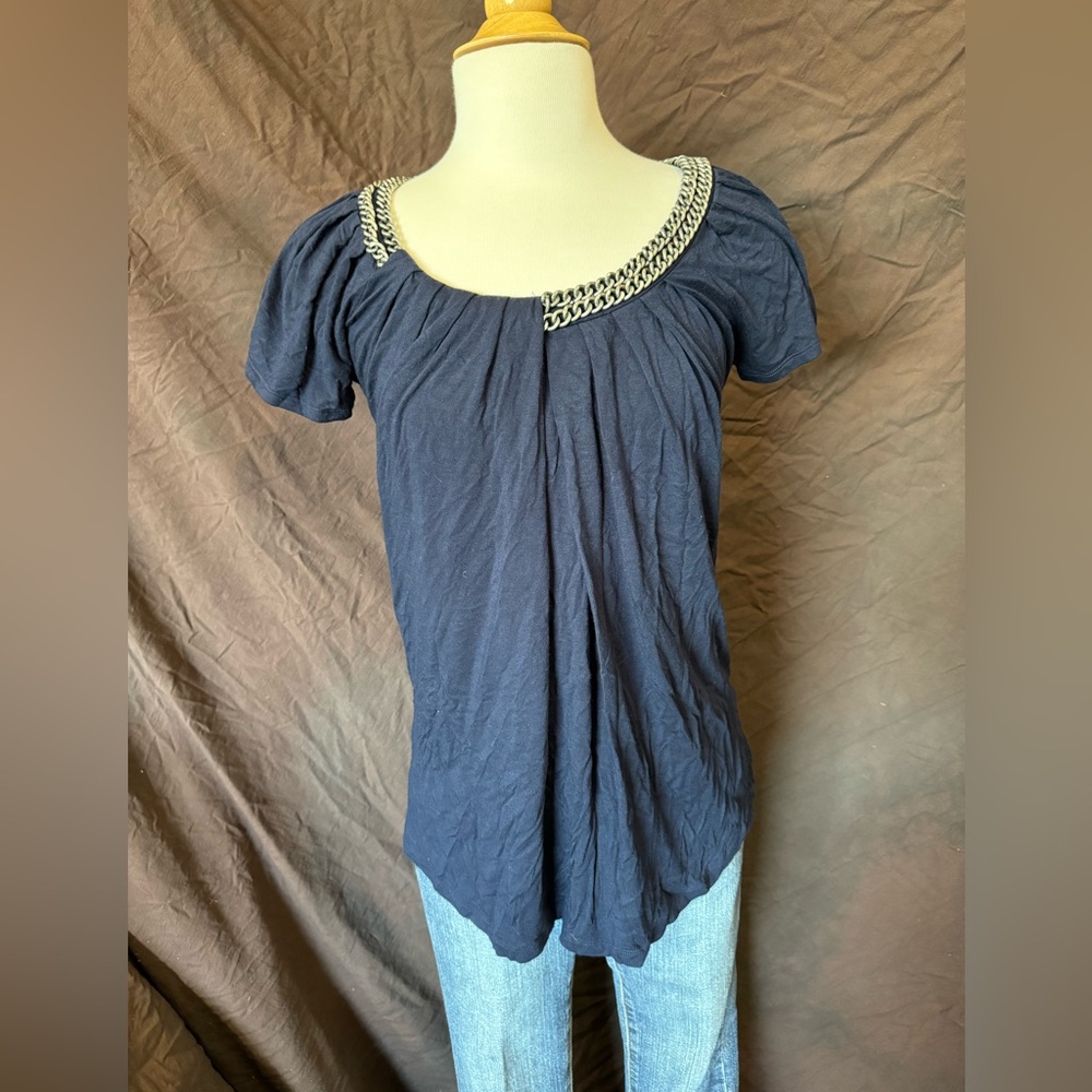 Luii Women’s Navy Blue Blouse Tee